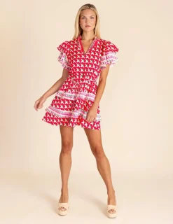 Mini-Alden Adair Courtney Dress Red Pop