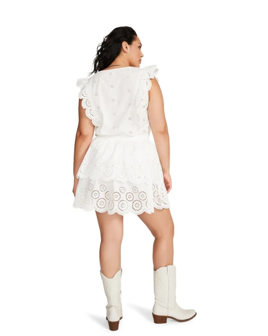 Mini-BB Dakota Jayda Ruffle Cotton Eyelet Minidress
