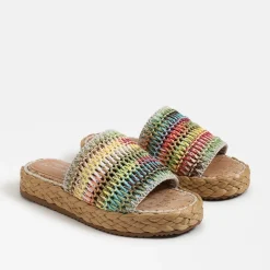 Sandal-Circus by Sam Edelman Wallis Platform Slide Rainbow Weave