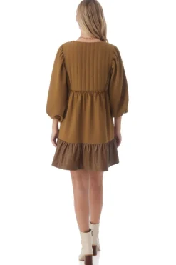 Mini-Crosby By Mollie Burch Addison Dress - Sepia
