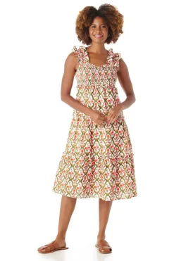Midi-Crosby By Mollie Burch Brayden Dress Garden Lattice