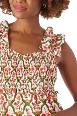Midi-Crosby By Mollie Burch Brayden Dress Garden Lattice