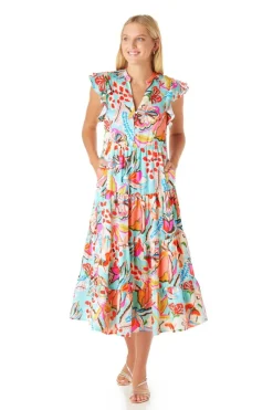 Midi-Crosby By Mollie Burch Kemble Dress Canyon Floral