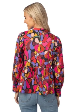 Blouses-Crosby By Mollie Burch Renny Top Daily Disco