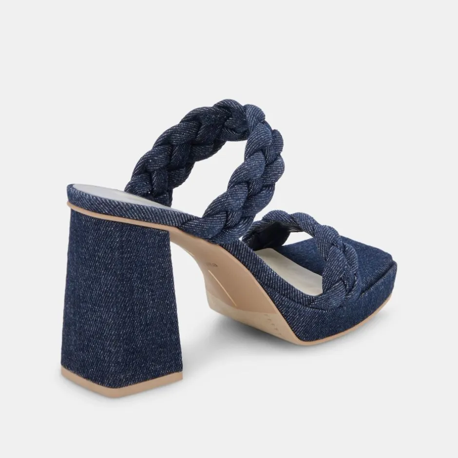 Heel-Dolce Vita Ashby Indigo Platform