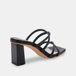 Heel-Dolce Vita Patsi Black Heel Sandal