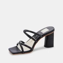 Heel-Dolce Vita Patsi Black Heel Sandal