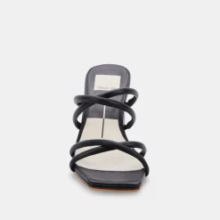 Heel-Dolce Vita Patsi Black Heel Sandal