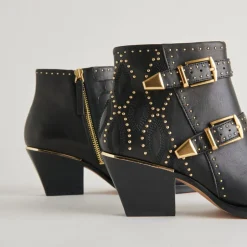 Boot-Dolce Vita Ronnie Studded Black Booties