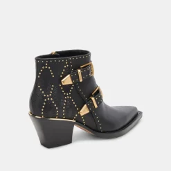Boot-Dolce Vita Ronnie Studded Black Booties