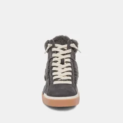 Sneaker-Dolce Vita Zilvia Plush Sneakers Anthracite Suede