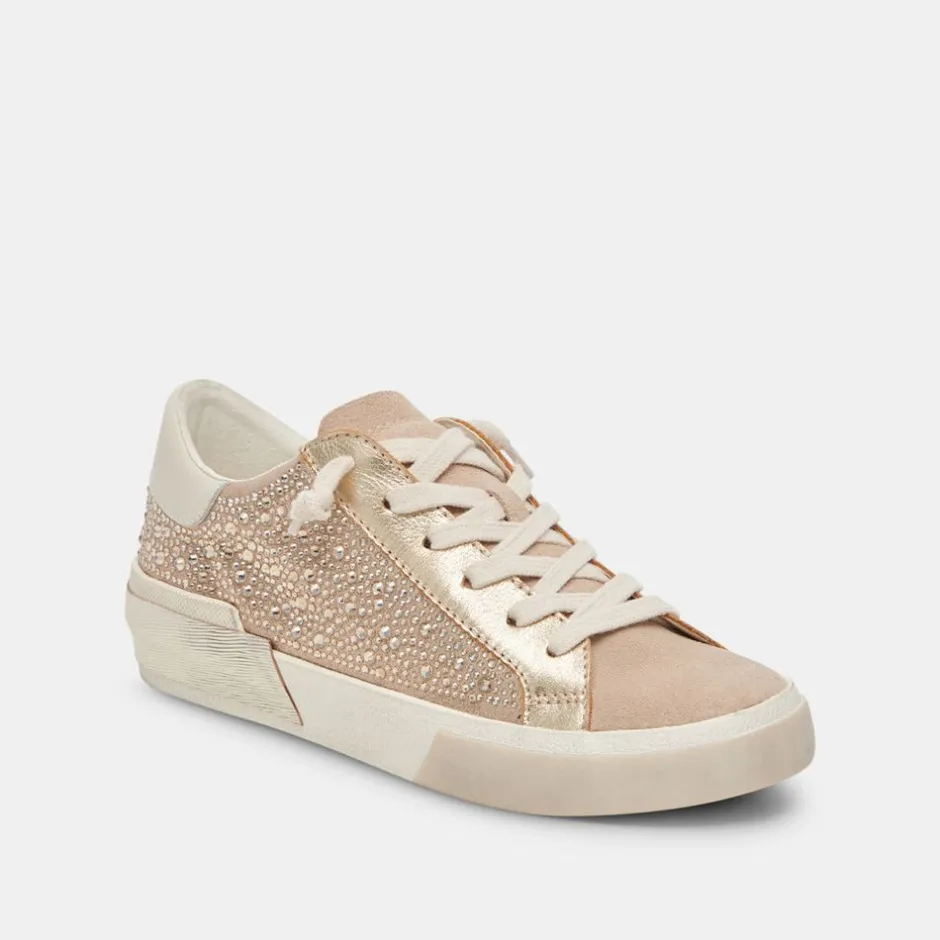 Sneaker-Dolce Vita Zina Crystal Gold Suede