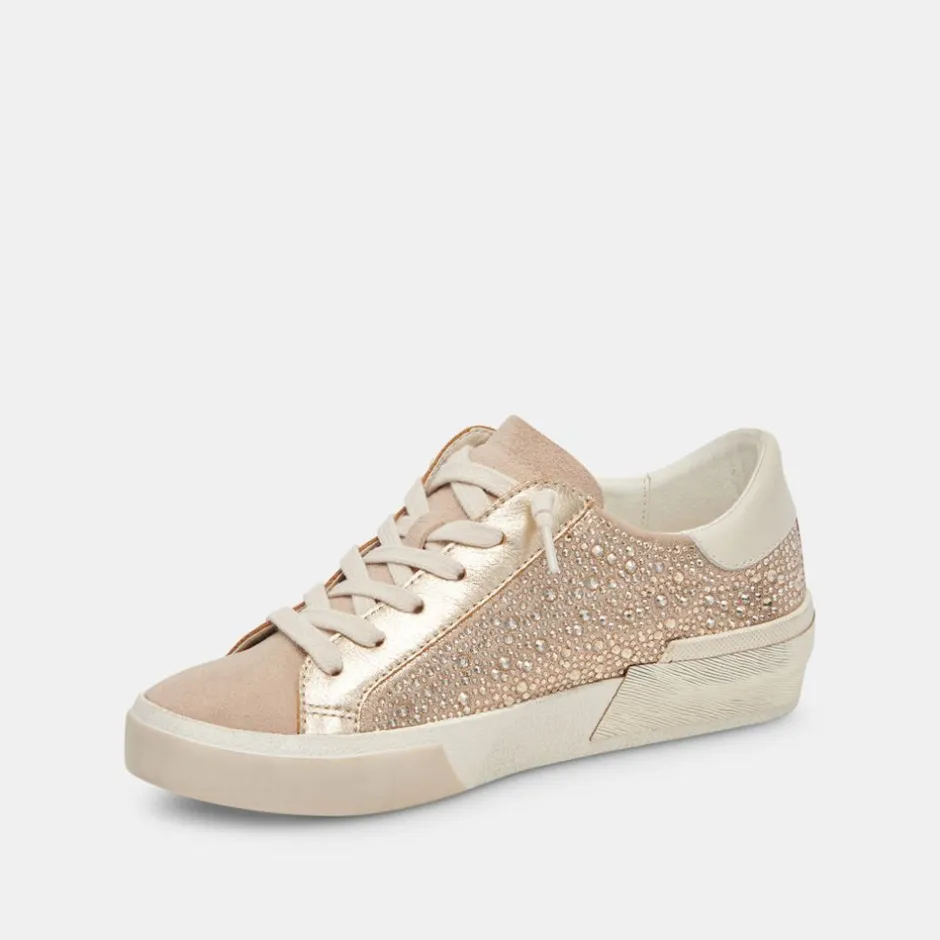 Sneaker-Dolce Vita Zina Crystal Gold Suede
