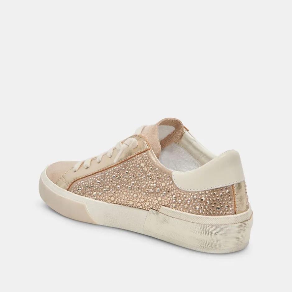 Sneaker-Dolce Vita Zina Crystal Gold Suede