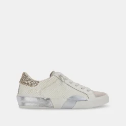 Sneaker-Dolce Vita Zina Embossed White Sneaker