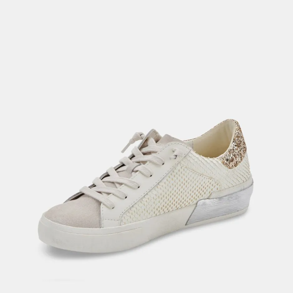 Sneaker-Dolce Vita Zina Embossed White Sneaker