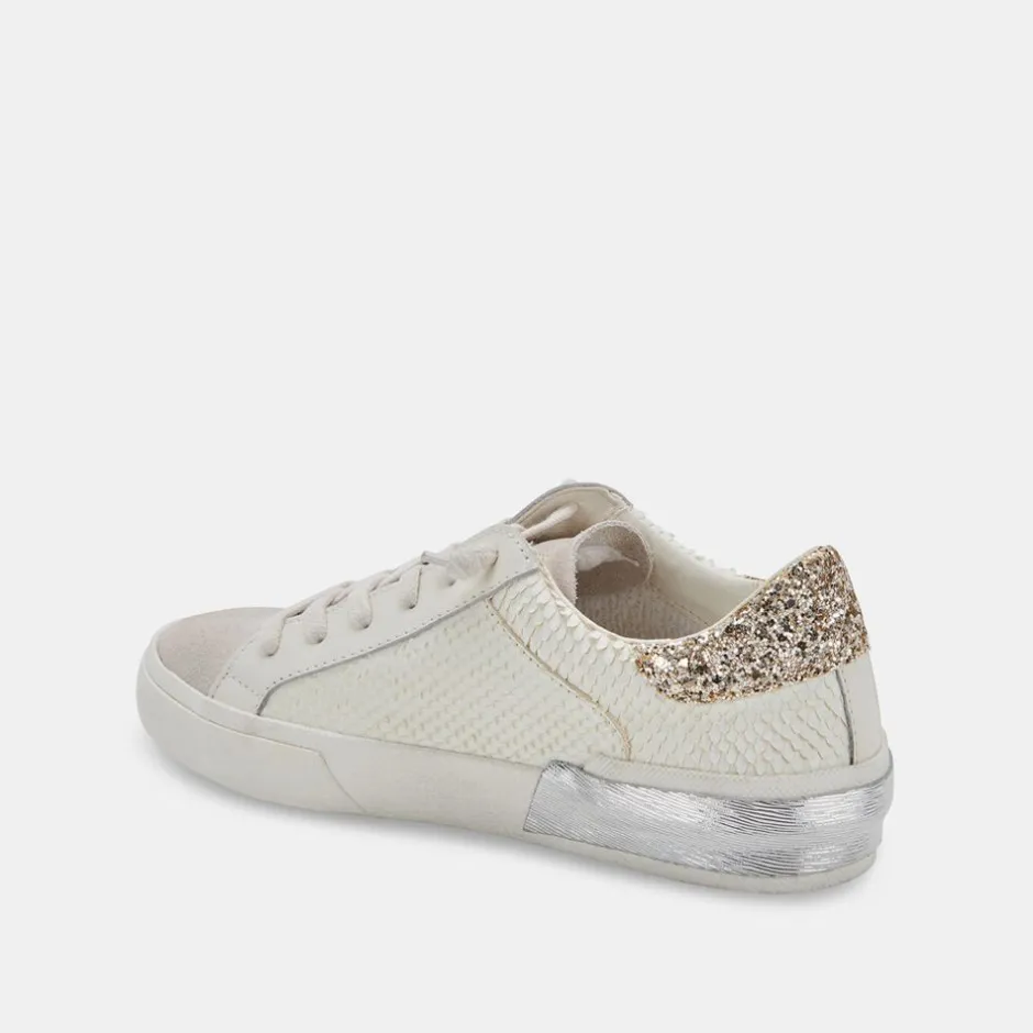 Sneaker-Dolce Vita Zina Embossed White Sneaker