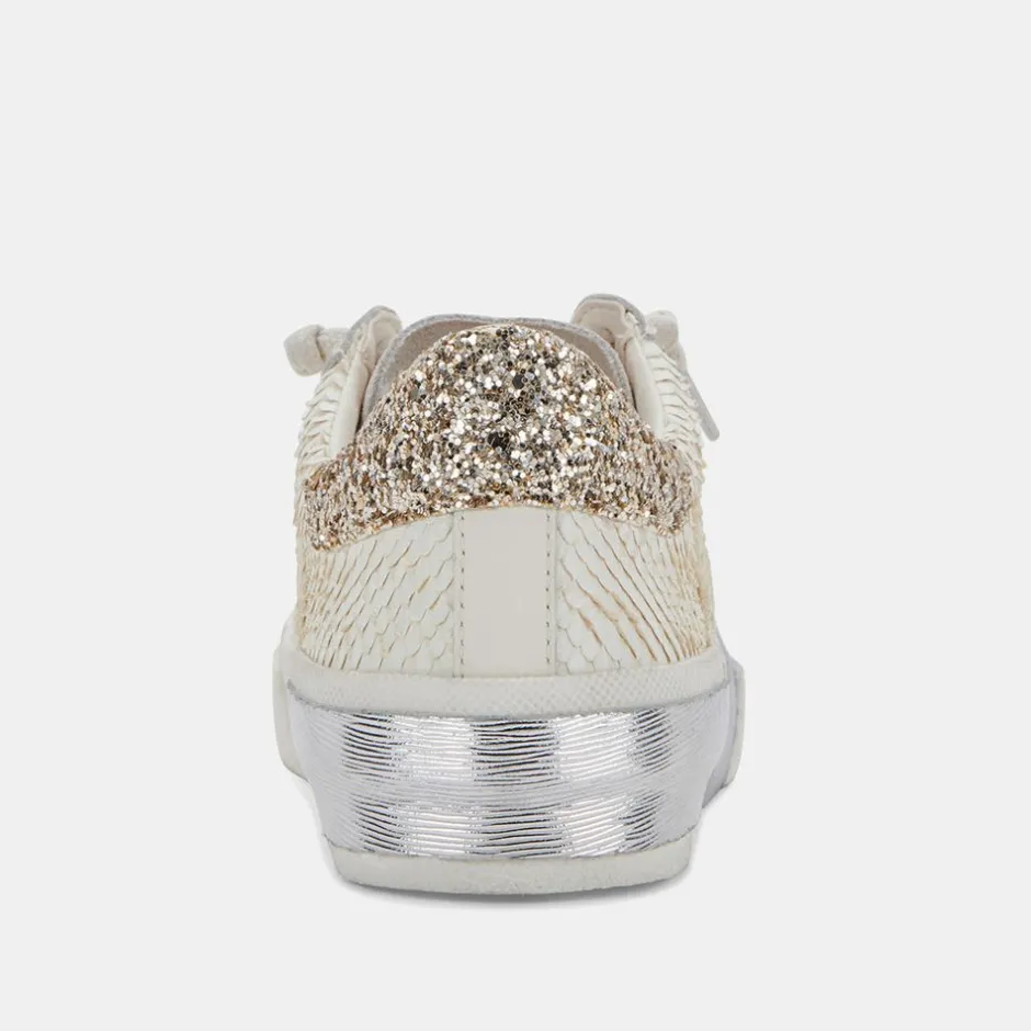 Sneaker-Dolce Vita Zina Embossed White Sneaker