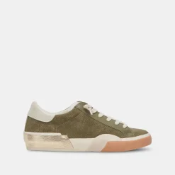 Sneaker-Dolce Vita Zina Plush Moss Perforated Suede