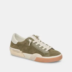Sneaker-Dolce Vita Zina Plush Moss Perforated Suede