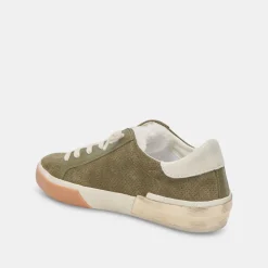 Sneaker-Dolce Vita Zina Plush Moss Perforated Suede