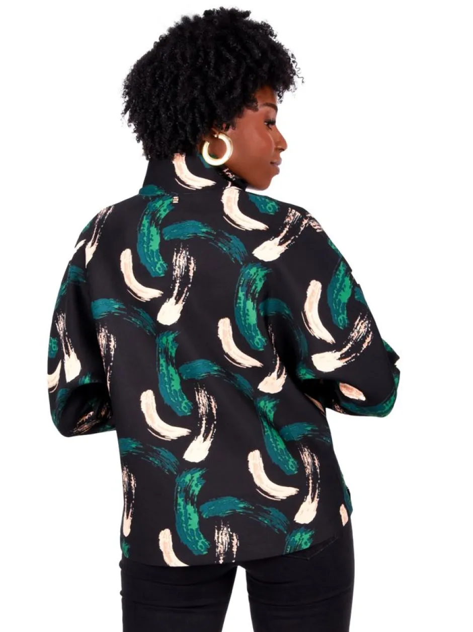 Blouses-Emily McCarthy Poppy Pop-Over Bijou Brush