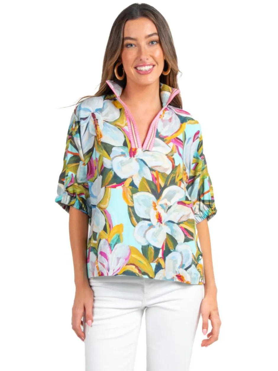 Blouses-Emily McCarthy Poppy Top Magnolia