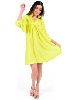 Mini-Emily McCarthy Stella Dress Chartreuse Cheetah