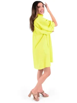 Mini-Emily McCarthy Stella Dress Chartreuse Cheetah
