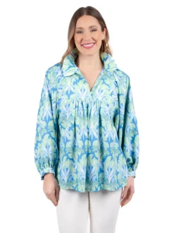 Blouses-Emily McCarthy Stella Top Lily Pad