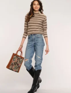 Sweaters-Heartloom Fink Sweater In Taupe