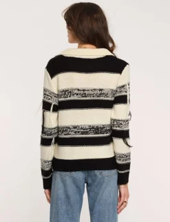 Sweaters-Heartloom Joy Sweater In Ivory Stripe