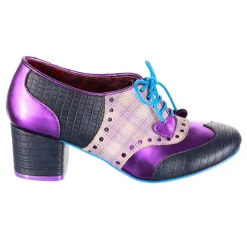 Loafers/Oxfords-Irregular Choice Clara Bow Navy Purple