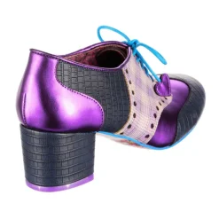 Loafers/Oxfords-Irregular Choice Clara Bow Navy Purple