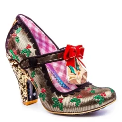Heel-Irregular Choice Jingle Bells Gold
