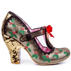 Heel-Irregular Choice Jingle Bells Gold