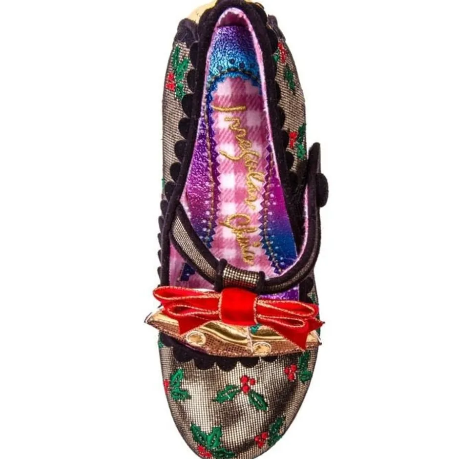 Heel-Irregular Choice Jingle Bells Gold