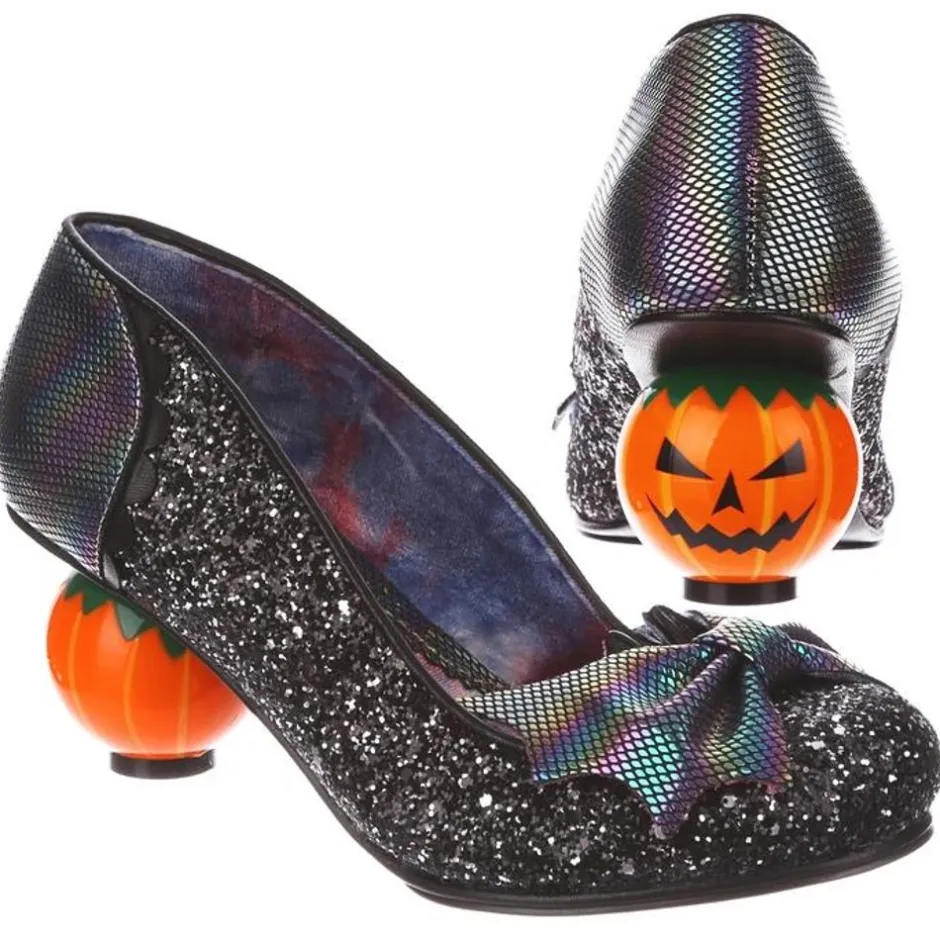 Heel-Irregular Choice Pumpkin Patch Black