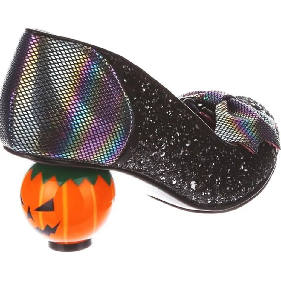 Heel-Irregular Choice Pumpkin Patch Black