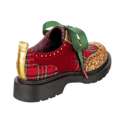 Loafers/Oxfords-Irregular Choice Smart N Spiffy Christmas Plaid