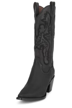 Boot-Jeffrey Campbell Dagget Black Washed Western Boot