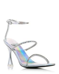 Heel-Jeffrey Campbell Demonica Silver Iridescent Combo