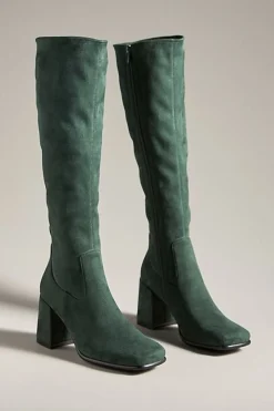 Boot-Jeffrey Campbell Hotlava-K2 Dark Green Suede