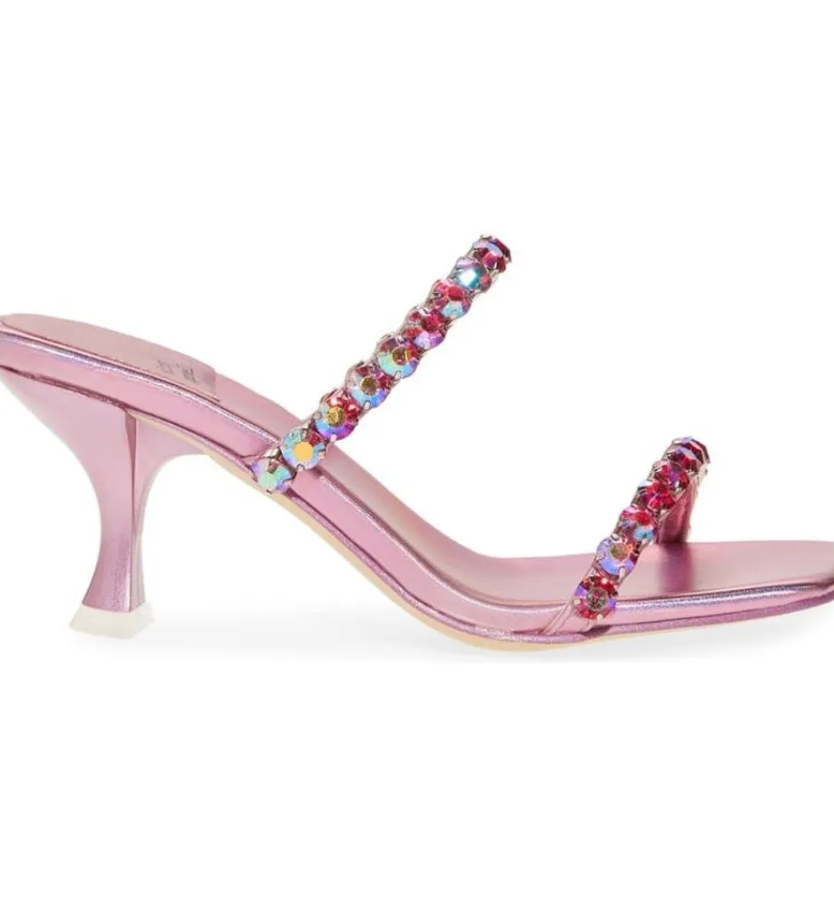 Heel-Jeffrey Campbell Mrs Big 2 Pink Inidescent Combo