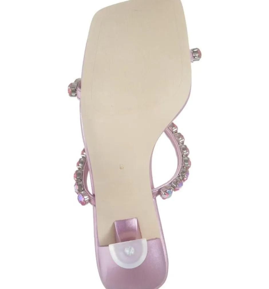 Heel-Jeffrey Campbell Mrs Big 2 Pink Inidescent Combo
