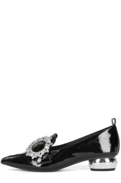 Loafers/Oxfords-Jeffrey Campbell Viona Black Patent