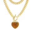 Jewelry-Jurate LA Oh Girl Brown Agate Necklace