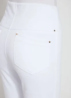 Jeans-Lysse Ankle Denim Baby Bootcut White