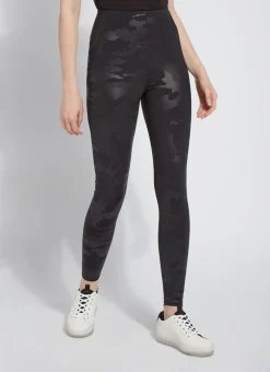 Leggings-Lysse Black Camo Matilda Foil Legging