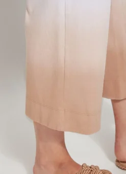 Jeans-Lysse Dip Dye Ombre Wide Leg Crop